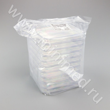 Чашка Петри квадратная 120*120, стер., п/с, FL medical, уп.10 шт./кор.240 шт 11000211