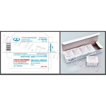 Стекло для микропрепаратов по ТУ 9464-012-52876859-2014, покровное 21*31*0,45, уп.100/500/20тыс 12003305